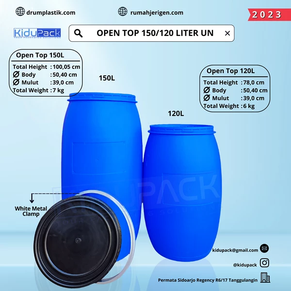OPEN TOP / OT 150 L - WITH HANDLE